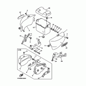 Схема узла: Боковая крышка Yamaha XV535 Virago