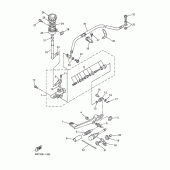 Схема вузла: Задній гальмівний циліндр Yamaha YZF-R6/YZF600 R6