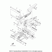 Схема вузла: Задній важіль та підвіска Yamaha XV1900 Stratoliner S