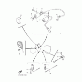 Схема узла: Электрооборудование 1 Yamaha XVS1100 Drag Star Classic