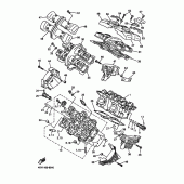 Схема узла: Головка цилиндра Yamaha XVZ1300 Royal Star Venture S