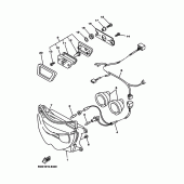 Схема узла: Фара Yamaha TDM850