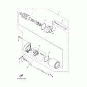 Схема вузла: Стартер електричний Yamaha TTR125 TT-R125