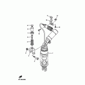 Схема вузла: Задня підвіска Yamaha YZF-R7 R7