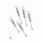 Схема узла: Клапан Yamaha YZF-R1 R1