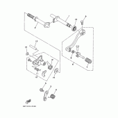 Схема вузла: Axe de select. педаль Yamaha TT250R TT-R