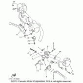 Схема узла: Пульт управления рулевой и Рычаг Yamaha XVS650 V-Star Custom