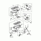 Схема вузла: Підніжки та Підставка Yamaha XVZ1300 Royal Star