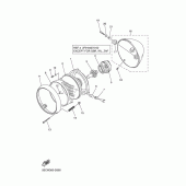 Схема вузла: Фара Yamaha XVS650 Drag Star Classic