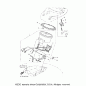 Схема узла: Панель приборов Yamaha XVS1100 V-Star Midnight Custom