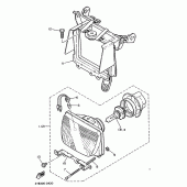 Схема узла: Опция (HEADLIGHT) Yamaha XT600 XT600
