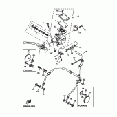 Схема узла: Передний тормозной цилиндр Yamaha TDM900