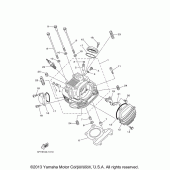 Схема узла: Головка цилиндра Yamaha TW200
