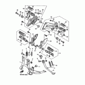 Схема узла: Подножки и Подставка Yamaha XJR1300