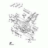 Схема узла: Рама Yamaha YZ450F YZ450F