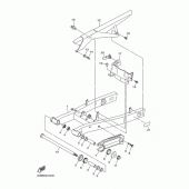 Схема узла: Задний рычаг и Подвеска Yamaha XJ6 Diversion (S-TYPE, ABS)