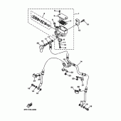 Схема узла: Передний тормозной цилиндр Yamaha XV1700 Road Star Warrior