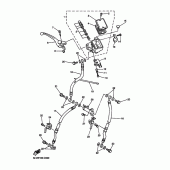 Схема узла: Передний тормозной цилиндр Yamaha FZS1000 FZ1