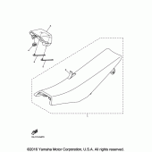 Схема вузла: Сидіння Yamaha YZ450F YZ450FX
