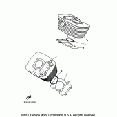 Схема узла: Цилиндр Yamaha XV250 V-Star