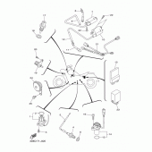 Схема вузла: Електроустаткування 1 Yamaha XVS1300 V-Star Classic