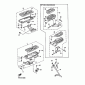 Схема вузла: Підніжки та Підставка Yamaha XVZ1300 Royal Star Tour Deluxe
