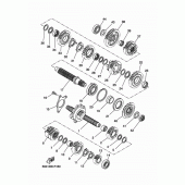 Схема вузла: Трансмісія Yamaha XSR700/MTM690