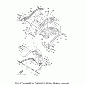 Схема узла: Крыло Yamaha XV1900 Roadliner Midnight