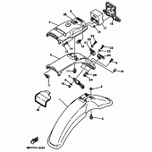 Схема вузла: Крило Yamaha XT350 XT350