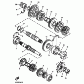 Схема узла: Трансмиссия Yamaha FZS600 FAZER