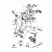 Схема вузла: Кермо та Тросики Yamaha XP500 T-MAX