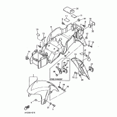 Схема узла: Крыло Yamaha YZF750 YZF750