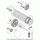 Схема вузла: Зчеплення Yamaha WR500Z