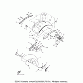 Схема вузла: Крило Yamaha XVS950 V-Star