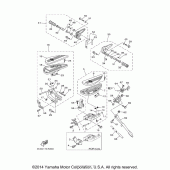 Схема вузла: Підніжки та Підставка Yamaha XV1900 Stratoliner Deluxe