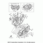 Схема вузла: Картер двигуна Yamaha XV1900 Raider