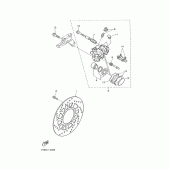 Схема вузла: Задній гальм Yamaha XT600 XT600