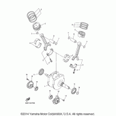 Схема узла: Коленчатый вал и Поршень Yamaha XVS1300 Stryker