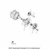 Схема узла: Привод стартера Yamaha XV250 V-Star