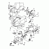 Схема узла: Облицовочные элементы 1 Yamaha YZF-R6/ YZF600 R6S
