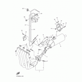 Схема вузла: Вихлопна система Yamaha FZ1 FZ1 FAZER (S-TYPE ABS)