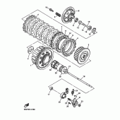 Схема вузла: Зчеплення Yamaha FZS600 FAZER