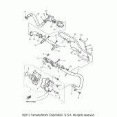 Схема вузла: Водяний насос Yamaha YZF600R Thundercat