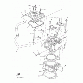 Схема вузла: Циліндр Yamaha YZ450F YZ450F