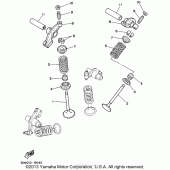 Схема узла: Клапан Yamaha XV250 Virago