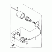 Схема вузла: Електричний стартер Yamaha TTR110 TT-R110