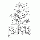 Схема вузла: Паливний бак Yamaha XVZ1300 Royal Star Venture