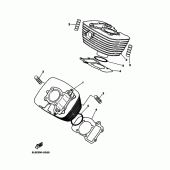 Схема вузла: Циліндр Yamaha XV125 Virago