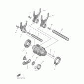 Схема узла: Вал переключения Yamaha YZ450F YZ450F