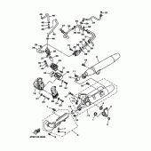 Схема узла: Выхлопная система Yamaha XVS650 Drag Star Silverado